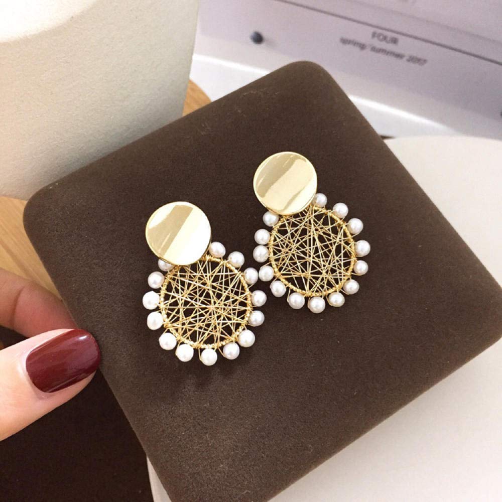 Las Mujeres Pendientes De Perlas De Agua Dulce Temperamento Noria Retro Elegante Lujo Luz Simple Dones Creativos