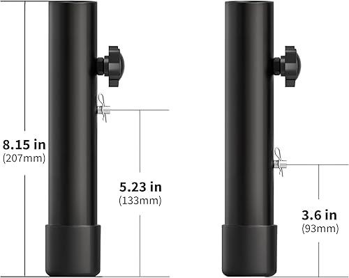 Miniatura 2 de ZhouDaShu Extensores de patas de mesa para mesas plegables, extensiones de patas de mesa de metal para patas dobladas y rectas, elevadores de patas