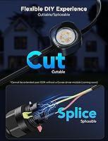 Vista 4 de Govee Luces permanentes para exteriores Pro, 100 pies con 60 luces LED RGBIC para iluminación diaria y de acento, 75 modos de escena para decoración