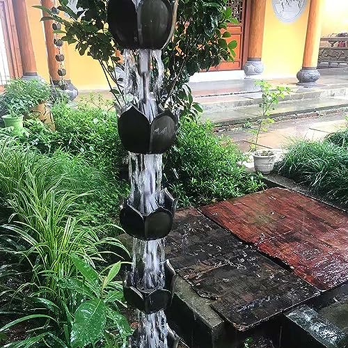 Chaînes de gouttière en plastique pour toit déflecteur pluie fortes averses