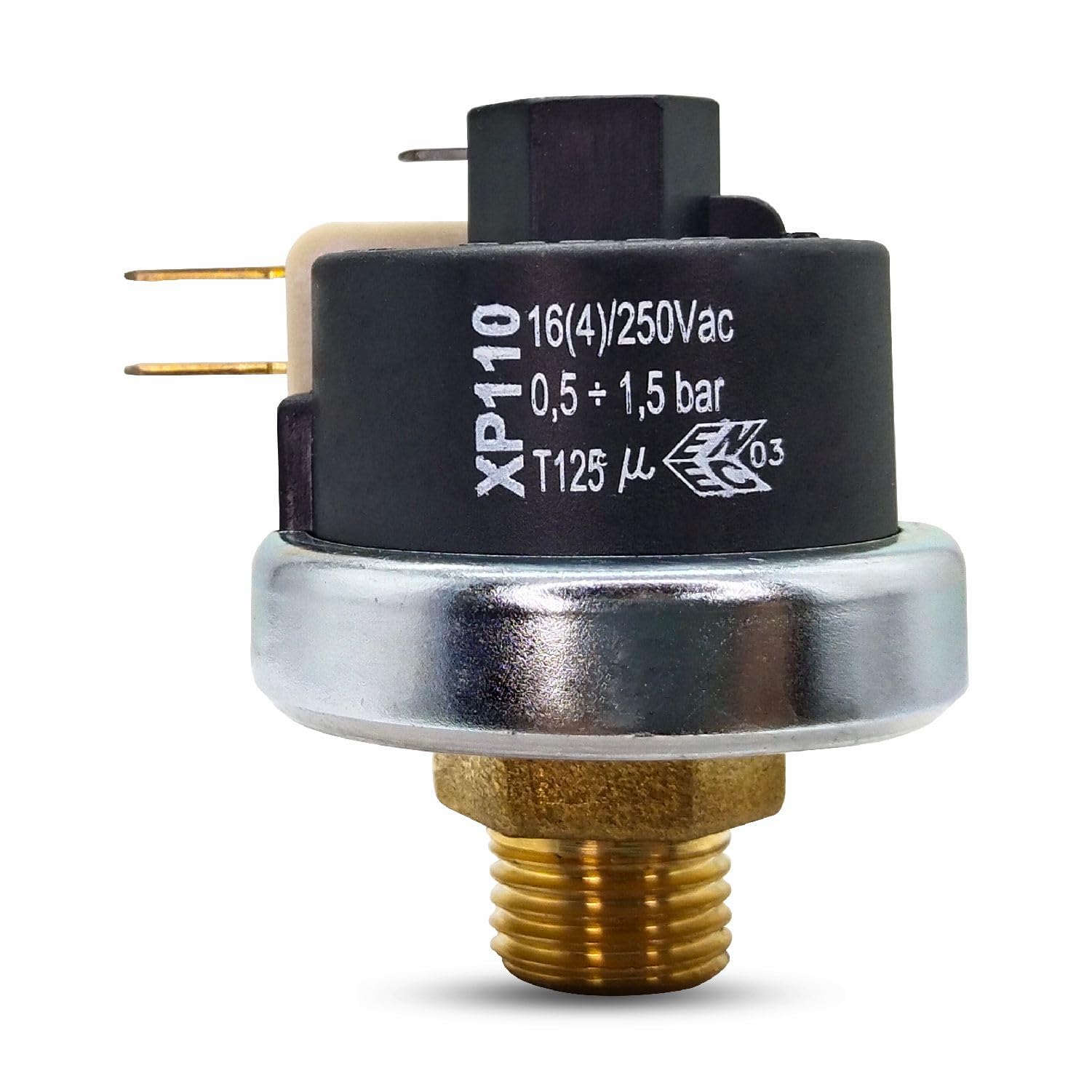MATER Italy Pressure Switch | Adjustable Air Compressor Pressure Control Switch | Heavy Duty Brass Connector | Durable & Reliable for Industrial (PRESSURE SWITCH XP-110-1/4" (0.5 TO 1.5 BAR))-image-24