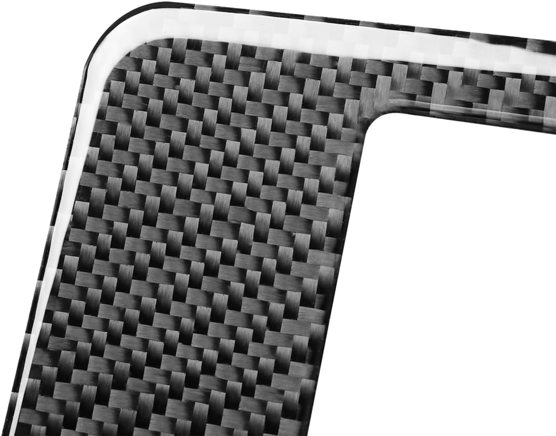 Q3 8U 2015-2018 Compatible with Car Interior Self Adhesive Dashboard Decal Carbon Fiber Black Sticker A46 (Center Screen Trim Kit)