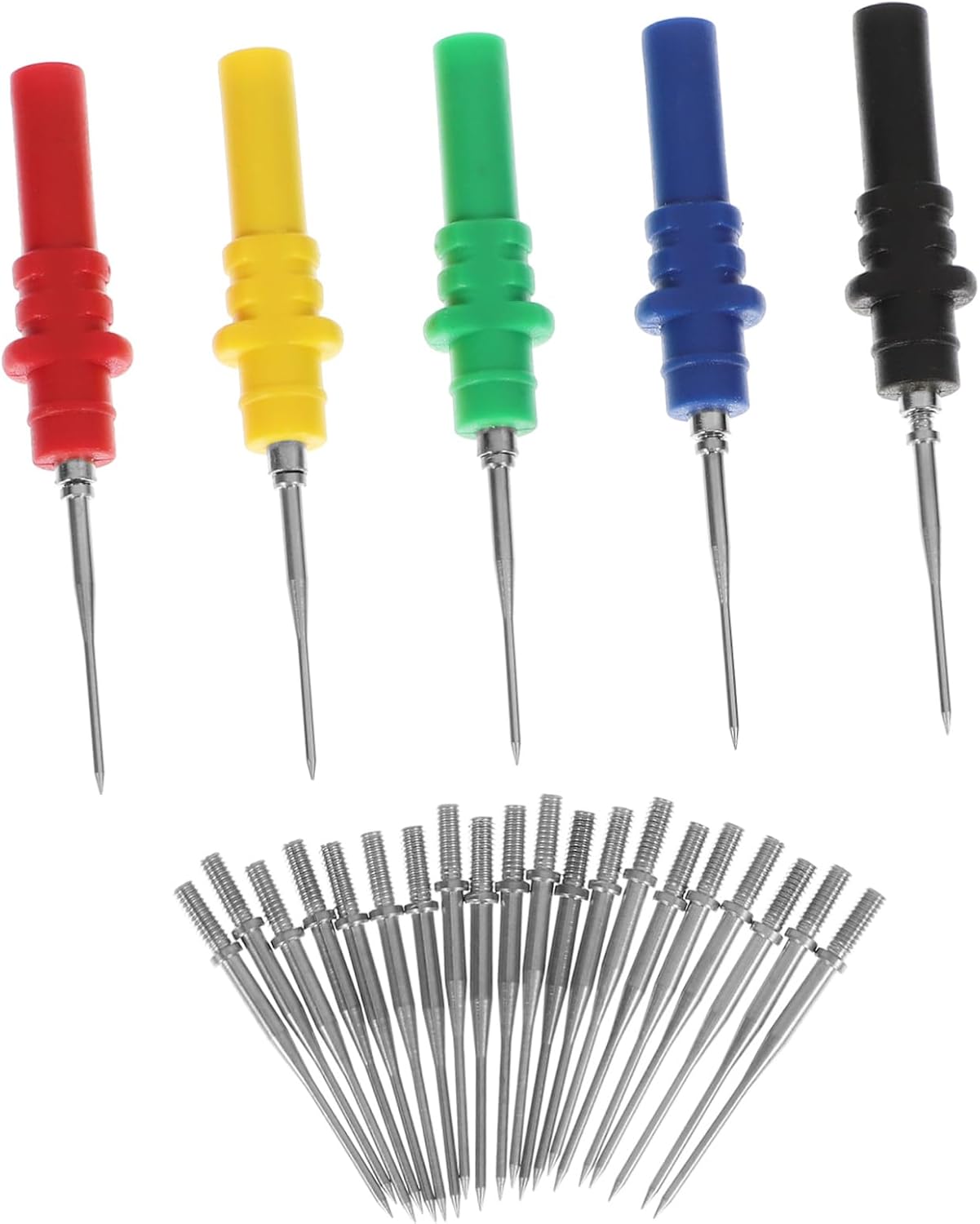 Cabilock 4sets Wire Piercing Probe Kit for Multimeter Testing Non-Destructive Electrical Probes for Automotive Repair Insulation Piercing Clip Tools