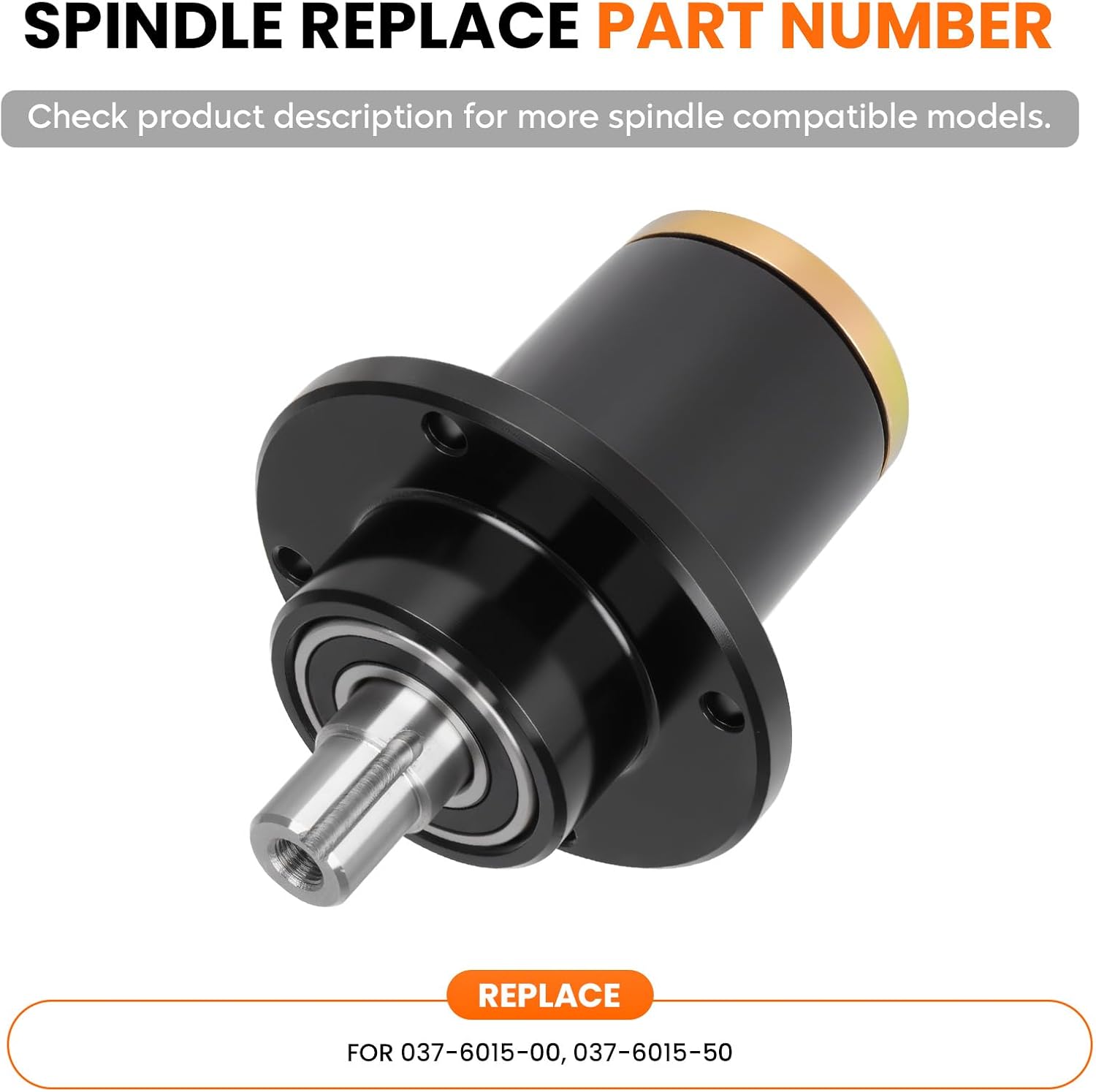 ILONPA (3 Pack) 037-6015-00 Spindle Assembly 037-6015-50 Fit 42 48 50 52 54 60 inch Deck for BadBoy Part ZT Elite Maverick CZT AOS Compact Outlaw, Replaces Spindle 037-6015-00 037-6015-50