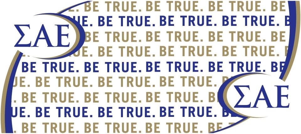 VictoryStore Ceramic Mugs - Sigma Alpha Epsilon,Be True Text Coffee Mug, 15 ounces