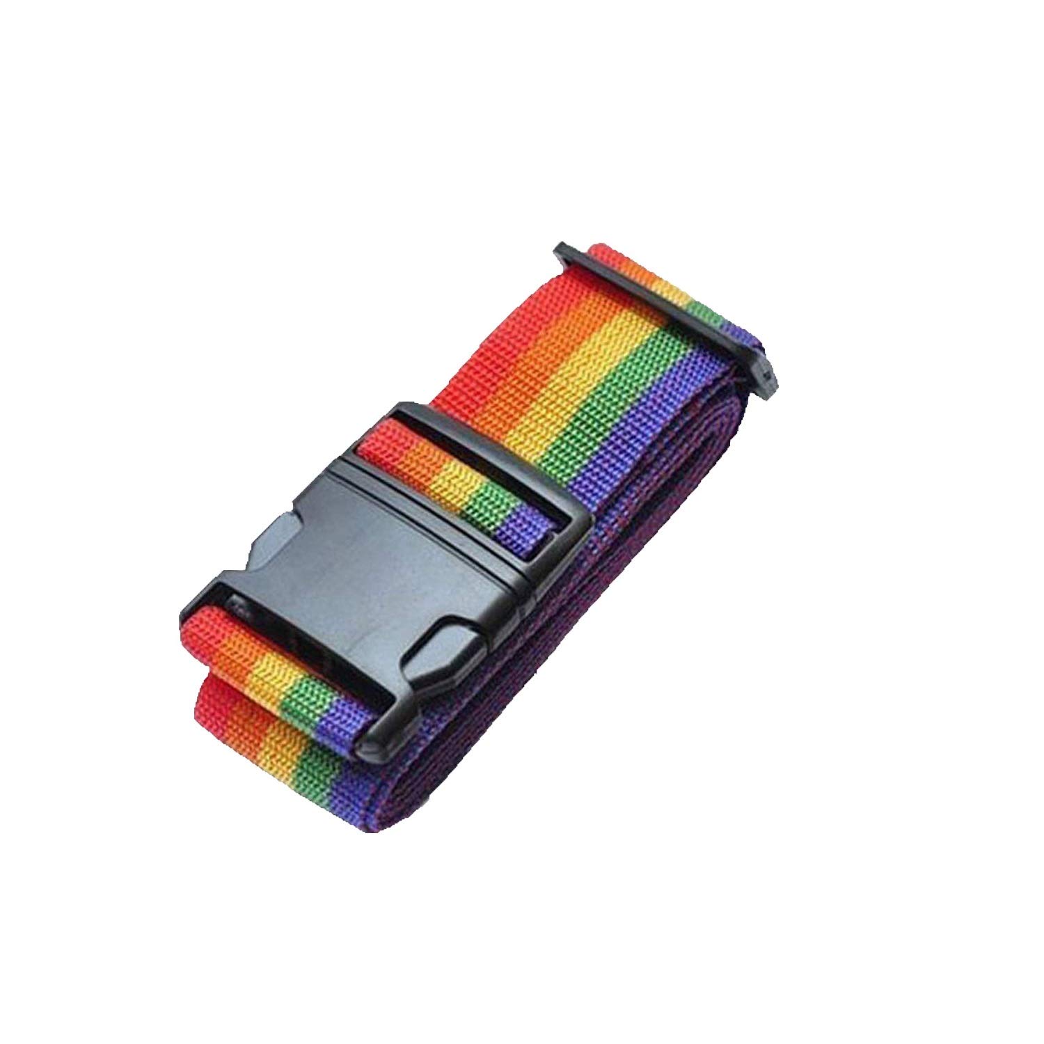 SYGA 1piece Cross Luggage Straps Set, Colorful Adjustable Heavy Duty Long Suitcase Belts