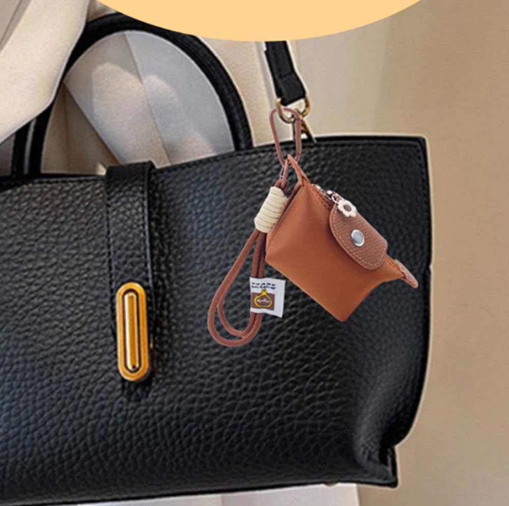 Mini Nylon Dumpling Bag Coin Purse, Detachable Nylon Wrist Strap Coin Purse, Small Change Purse Wallet Makeup Pouch With Zipper & Keychain For Women (4PCS-B) - Image 4