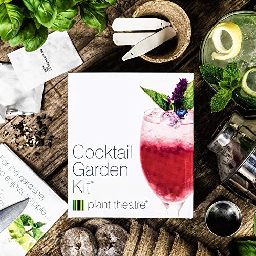 ﻿Plant Theatre Cocktail Herb Growing Kit - Grow 6 Unique Indoor Garden Plants For Mixed Drinks With Seeds, Starter Pots, Planting Markers And Peat Discs - Kitchen & Gardening Gifts For Women & Men ﻿﻿﻿ #TOP4