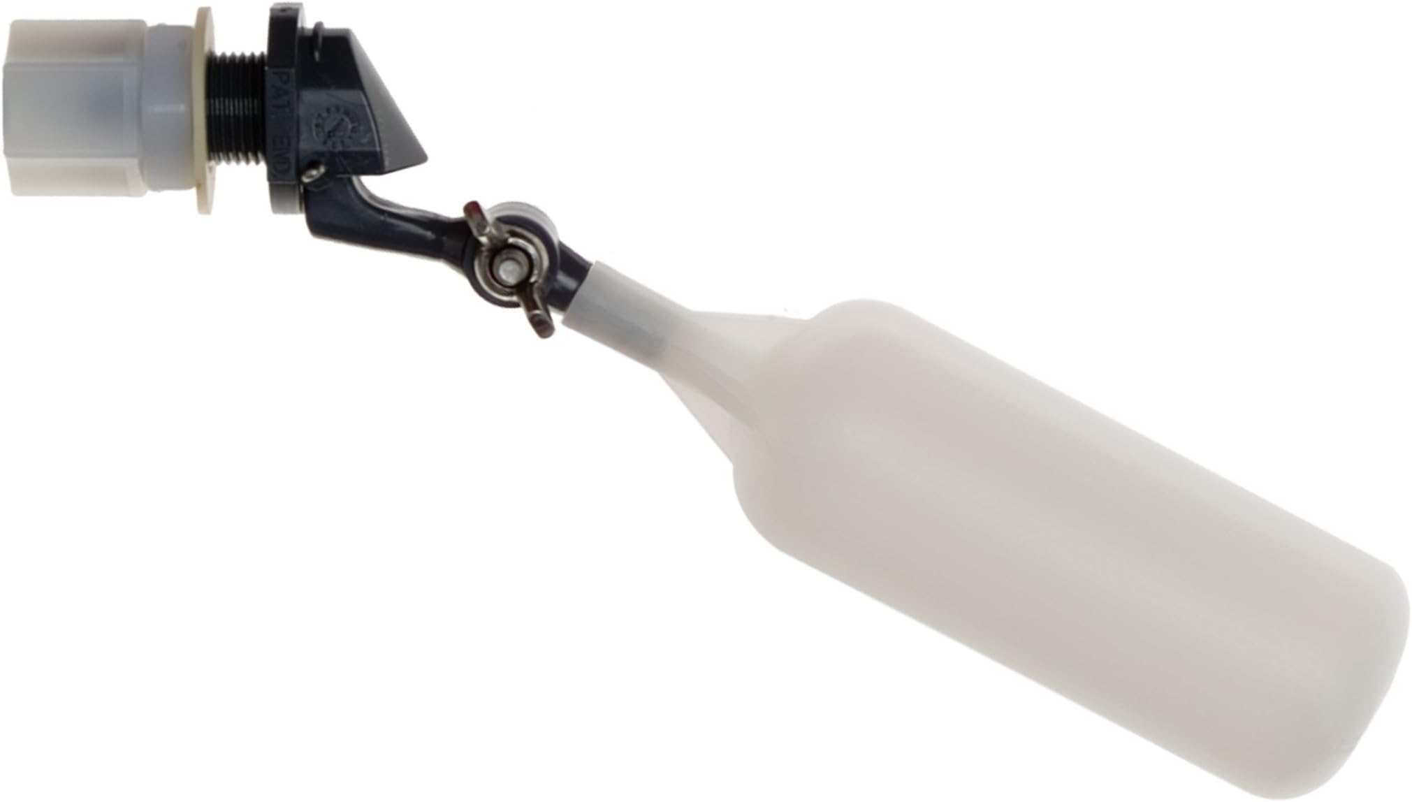 Kerick ValveMA382 PVC Mini Float Valve, Tank Mount, Adjustable Arm, 1.5 gpm at 60 psi, 3/8" Tube Fitting