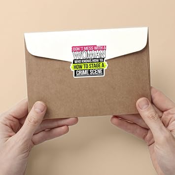 3 Pcs Don't Mess with A Woman Crime Scene Sticker True Crime Sticker