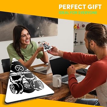 1 x Triangle Coaster - Metal Mulisha Digital Artwork Cork Backed MDF Glossy Tea Coffee Accessory #56033