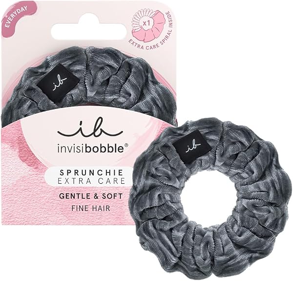 invisibobble SPRUNCHIE EXTRA CARE Soft as Silk - Kadife Kumaş Kaplı Saç tokası