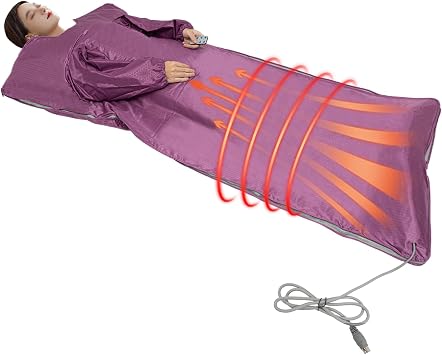 Portable Infrared Sauna Blanket, 35-80 C 650W 1.8m*80cm Home Relaxation Detoxification