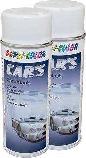 Cars Dupli Color 385896 - Aerosol (2 unidades, 400 ml), color blanco brillante