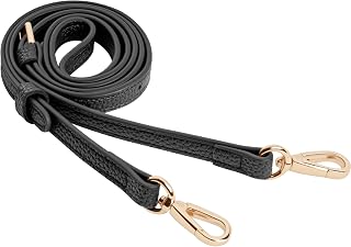 SEAVILIA Adjustable PU Leather Crossbody Purse Strap Replacement - Thin Handmade Shoulder Bag Strap 43-51"