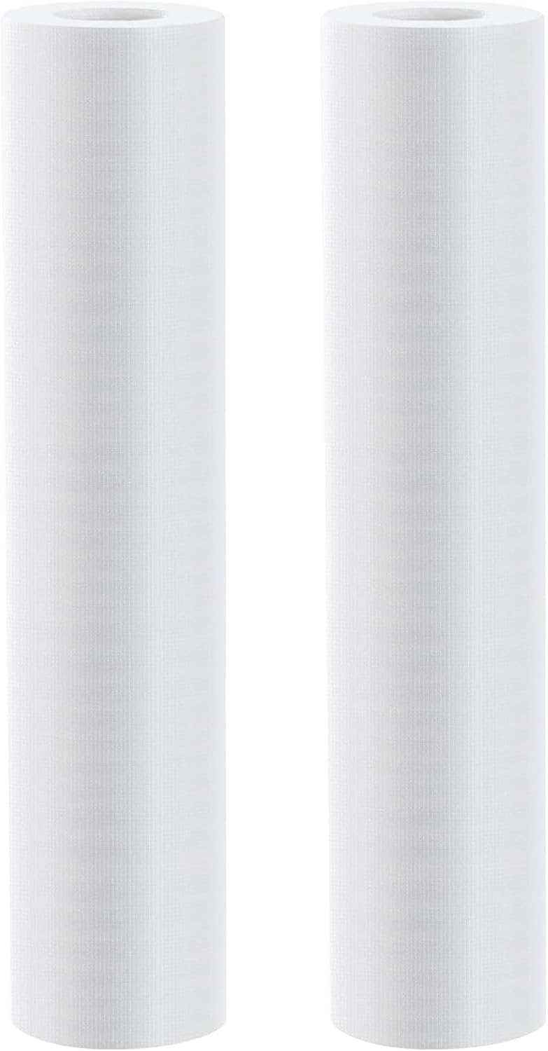 2 Roll Clear Wash Away Water Soluble Embroidery Stabilizer, 25μm Topping Film Stabilizer - Cut into Variable Sizes for Embroidery Lightweight Sewing Stabilizers Hand Sewing Machine