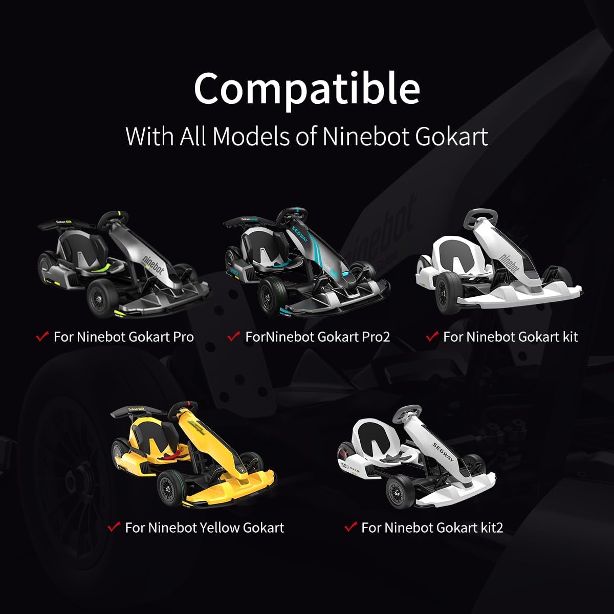 Throttle edal Assembly for GoKart and Gokart Pro/Pro2 Compatible, Compatible with Ninebot by Segway GoKart Kit, Metal Throttle Brake Original Accessories