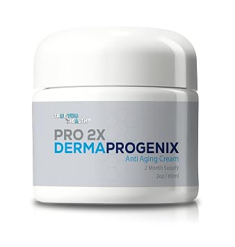 PRO 2X DERMA PROGENIX Cream - Anti Aging Cream - 2 Month Supply - Skin Firming Moisturizer with Vitamin C, Collagen, Ceramides - Reduce Wrinkles Appearance - Improve Skin Tone, Texture, Hydration