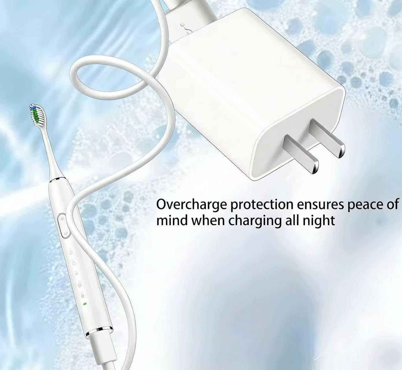 Replacement 5V USB Wall Charger Adapter Compatible with Philips Sonicare 3100/2100/4100/1100 HX3681/HX3661/HX641 and Bitvae, 7AM2M Electric toothbrushes (Without Cable)