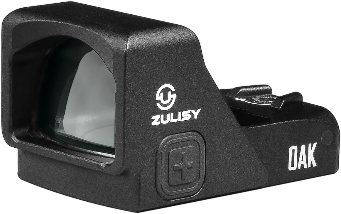 Oak Green Dot Sight - (Only for RMR Footprint) 3 MOA 1x24mm Lens Shake to Awake Micro Open Reflex Optic for EDC Full-Size Pistol Adatper Plate Tactical Hunting Rifles Shotguns Picatinny M1913 Mount