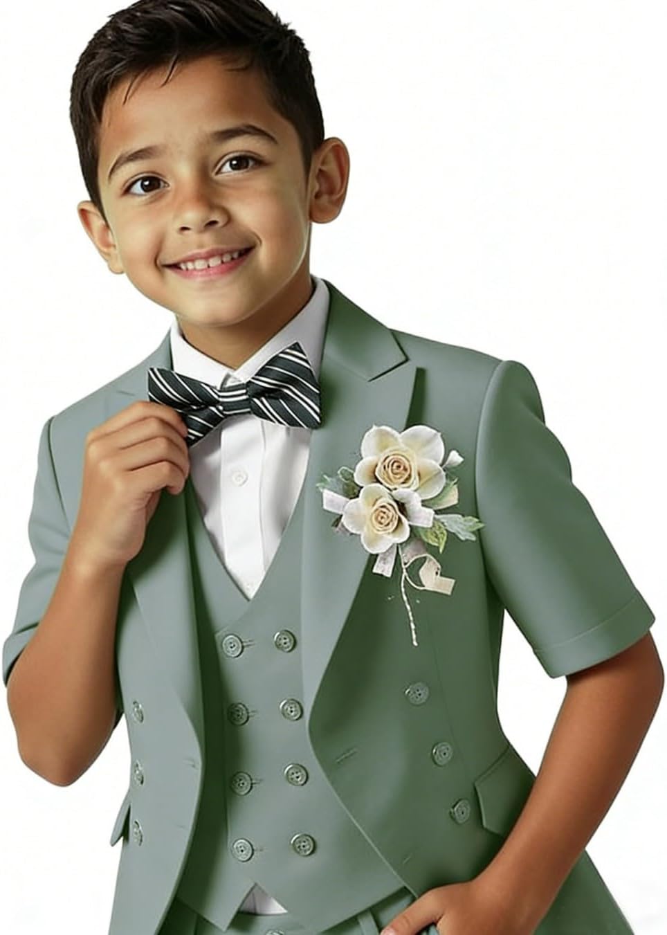 Boys 3 piece Jacket Pants Suit Toddler Set for Teen Boys Kids Suits Wedding Outfits Tuxedo Formal Suit