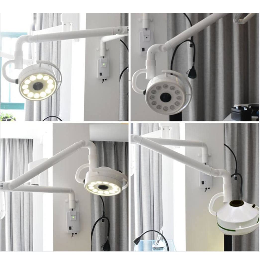 36W LED-Untersuchungsleuchte für chirurgische Eingriffe, schattenfreie Lampe mit 180°-Drehung, Kaltlicht-Untersuchungsleuchte für medizinische Zwecke, Deckenleuchte für gynäkologische, zahnärztliche