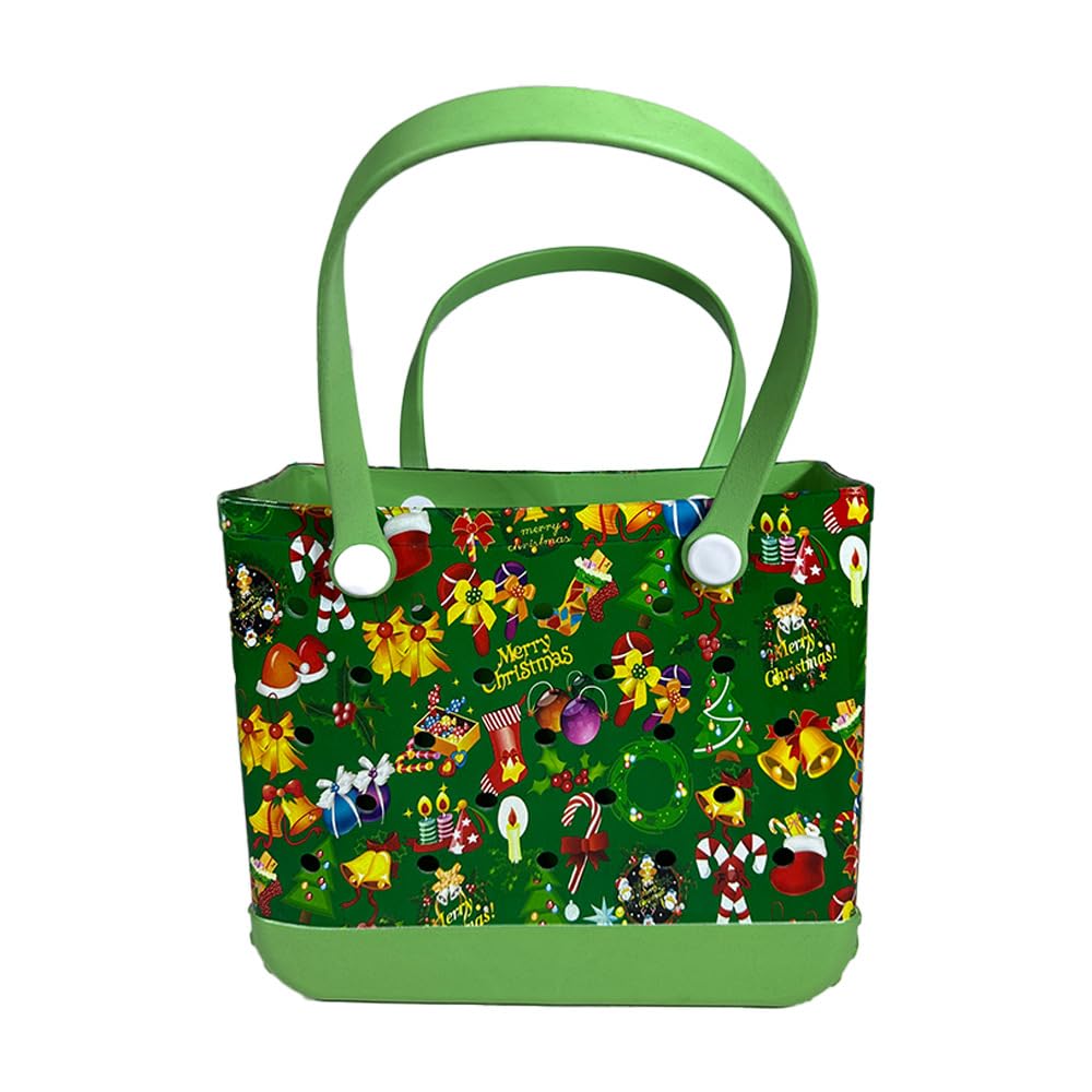 Sac fourre-tout de rangement imperméable en EVA : grand cabas de Noël lavable
