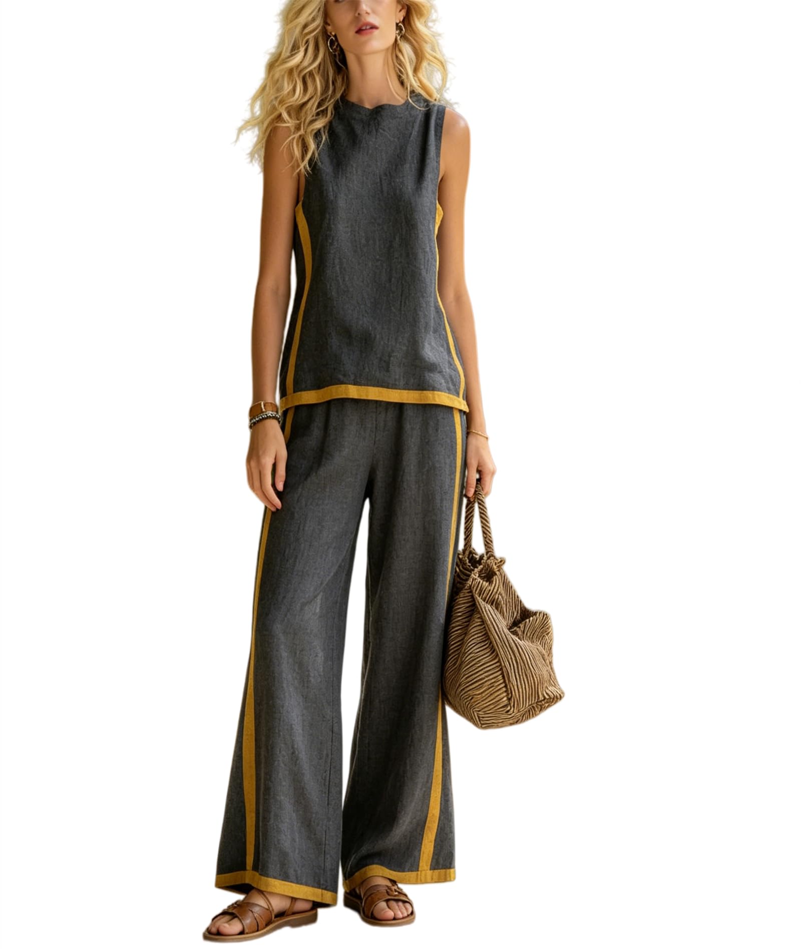 Conjunto de lino fresco para mujer que soluciona tu look playero este verano 8