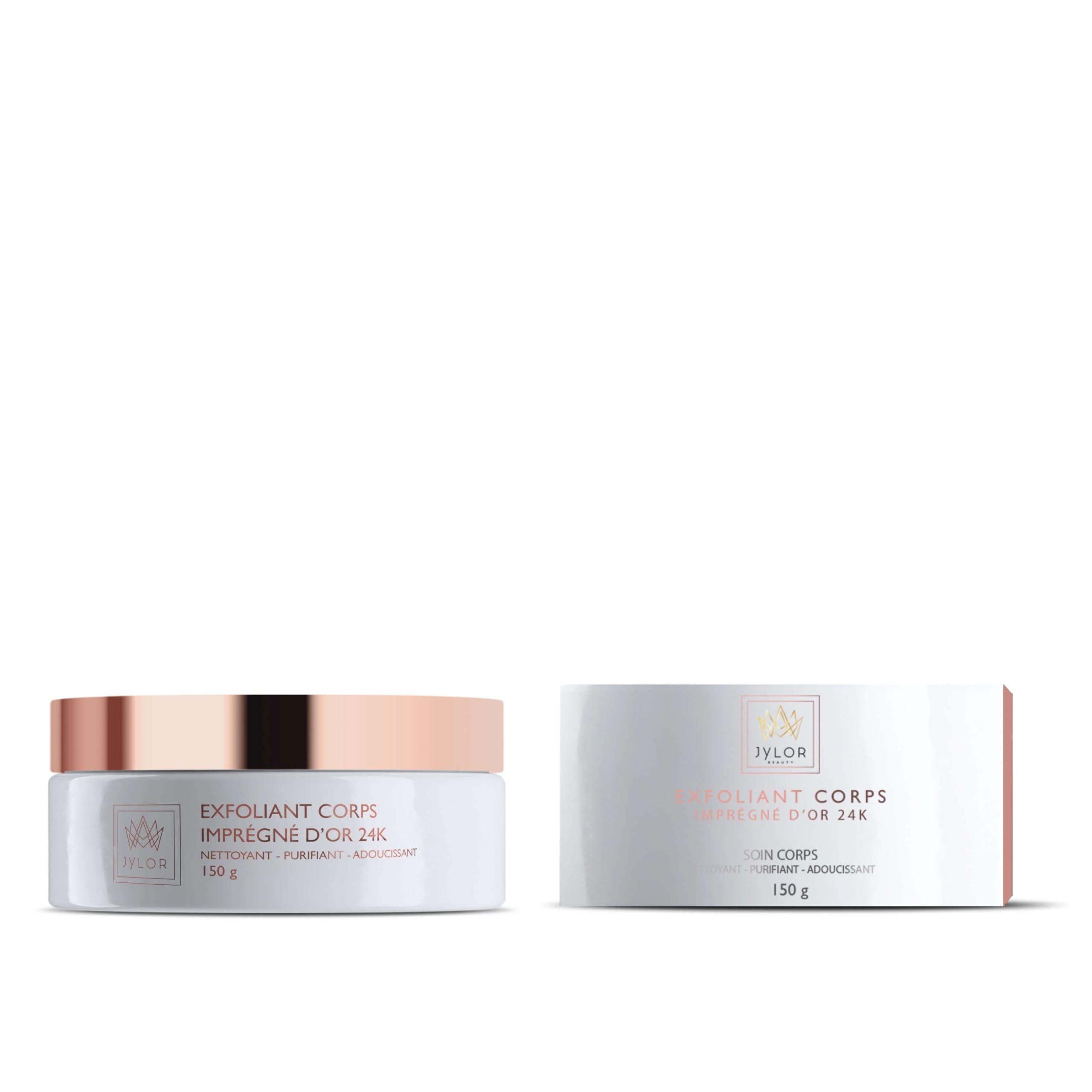 Exfoliant corps JYLOR imprégné d'or 24K - Fabriqué en France