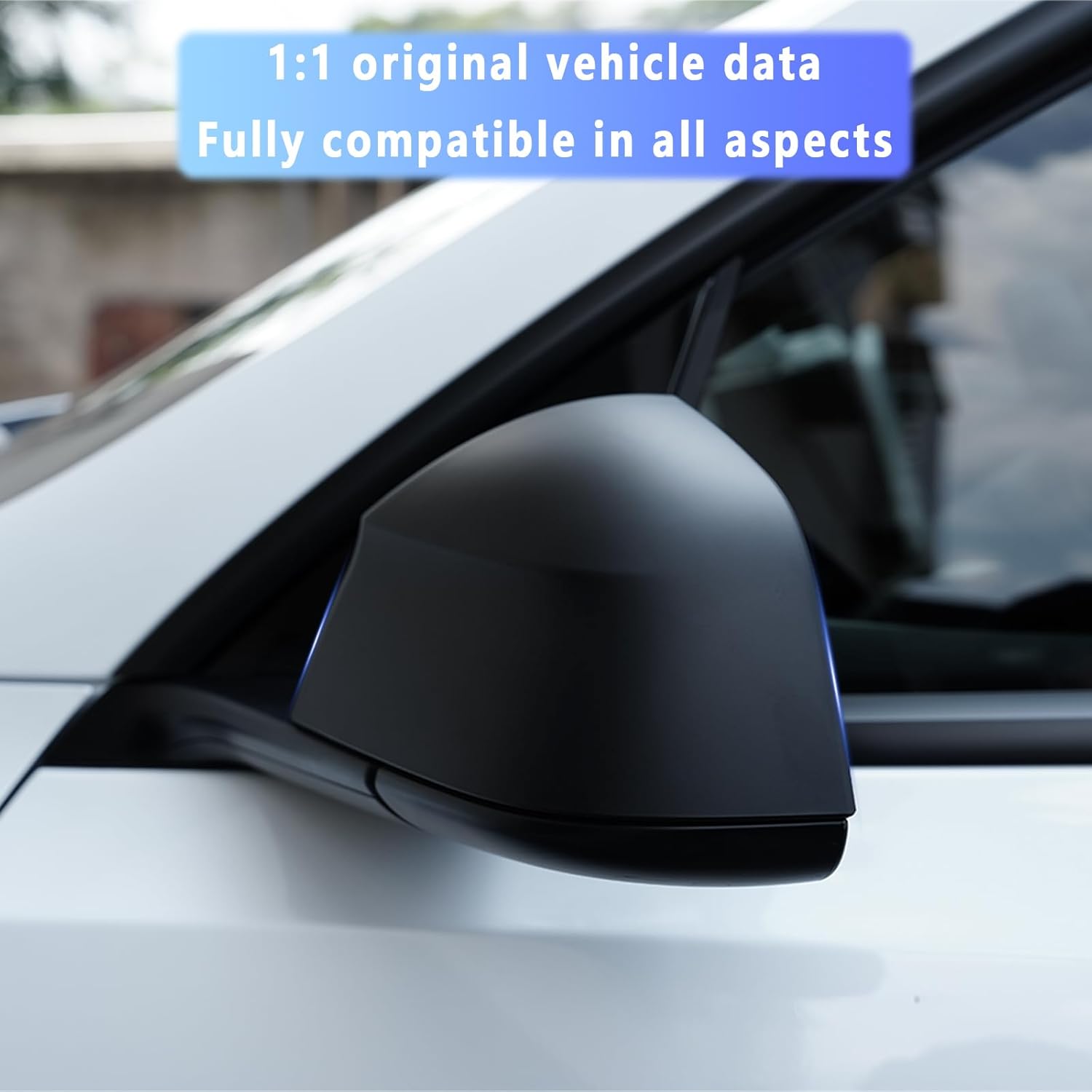 Fit Tesla Model Y Juniper Rearview Mirror Guard Cover,For ABS Side Mirroe Cover Exterior Accessories Compatible With Tesla Model Y Juniper 2025(Matte Black)