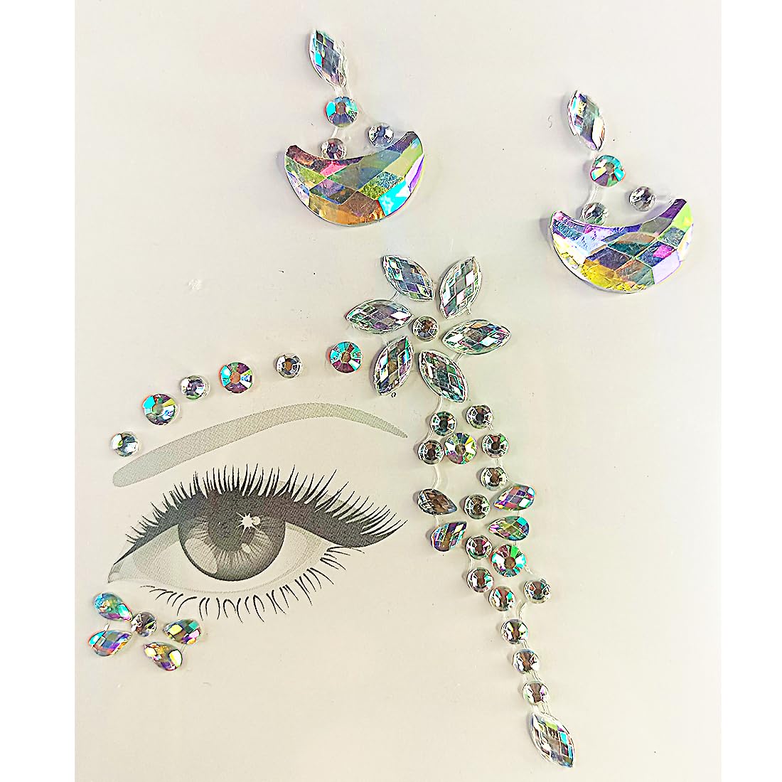 Color Style Shine Face Gems Sets Face Jewels Stick Desertcart