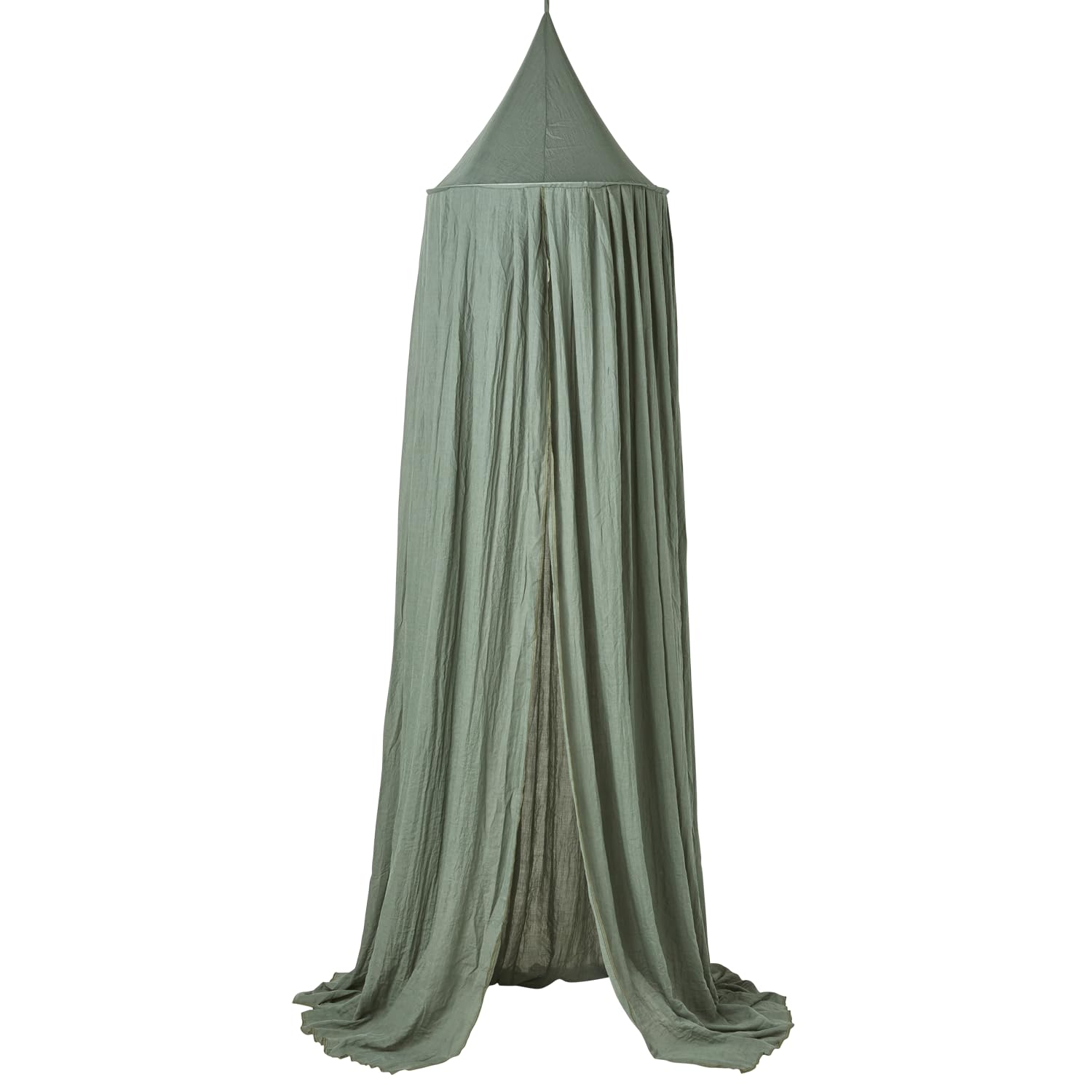 MEYCO Betthimmel 55x240cm Baldachin einfache Befestigung Forest Green | Baumwollmix - Bettvorhang für Babybett & Wiege - für eine kuschlige & warme atmosphäre - waschbar & trocknergeeignet