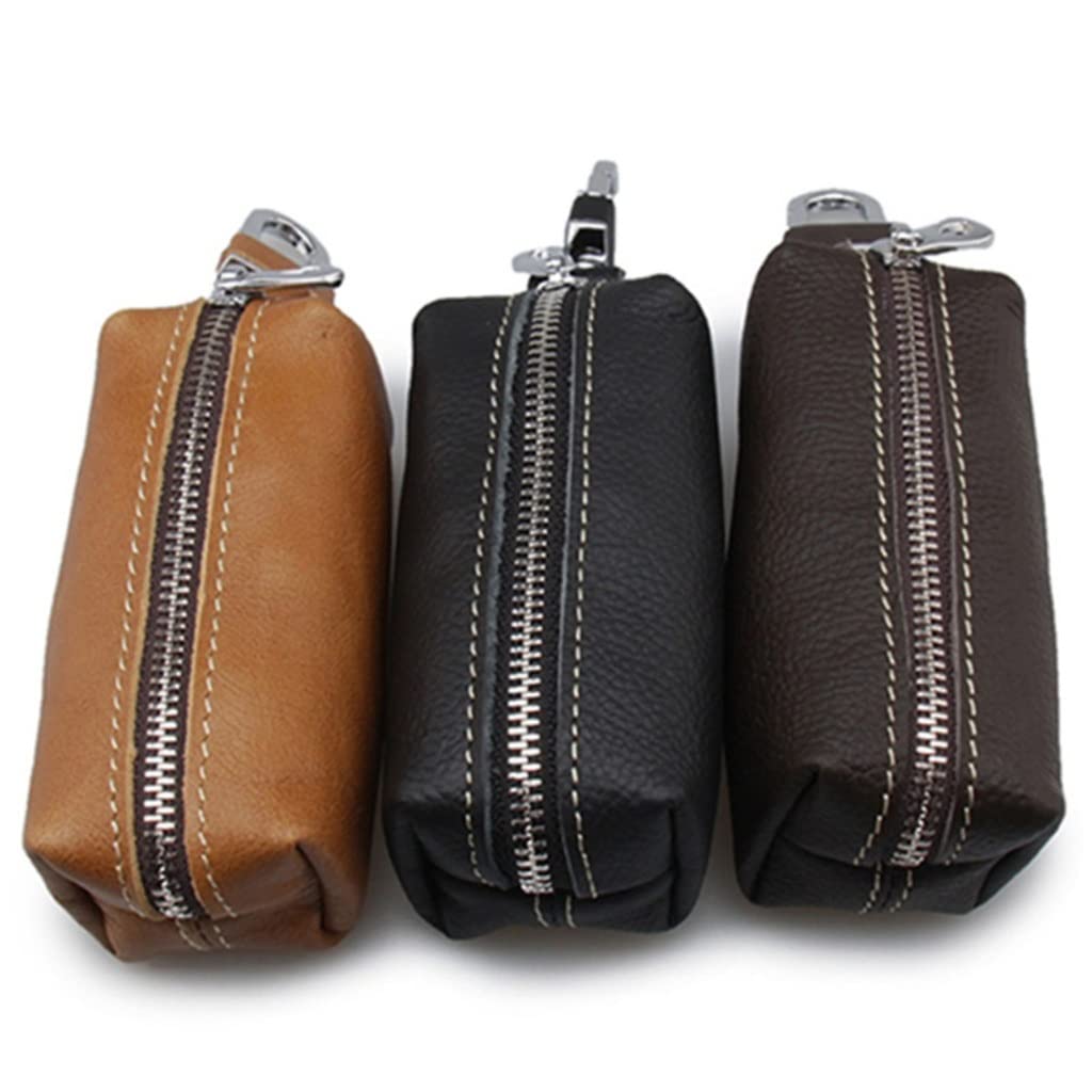Porte-clés en Cuir pour Homme, Anneau, Sac, étui, Pochette, Portefeuille de Voiture