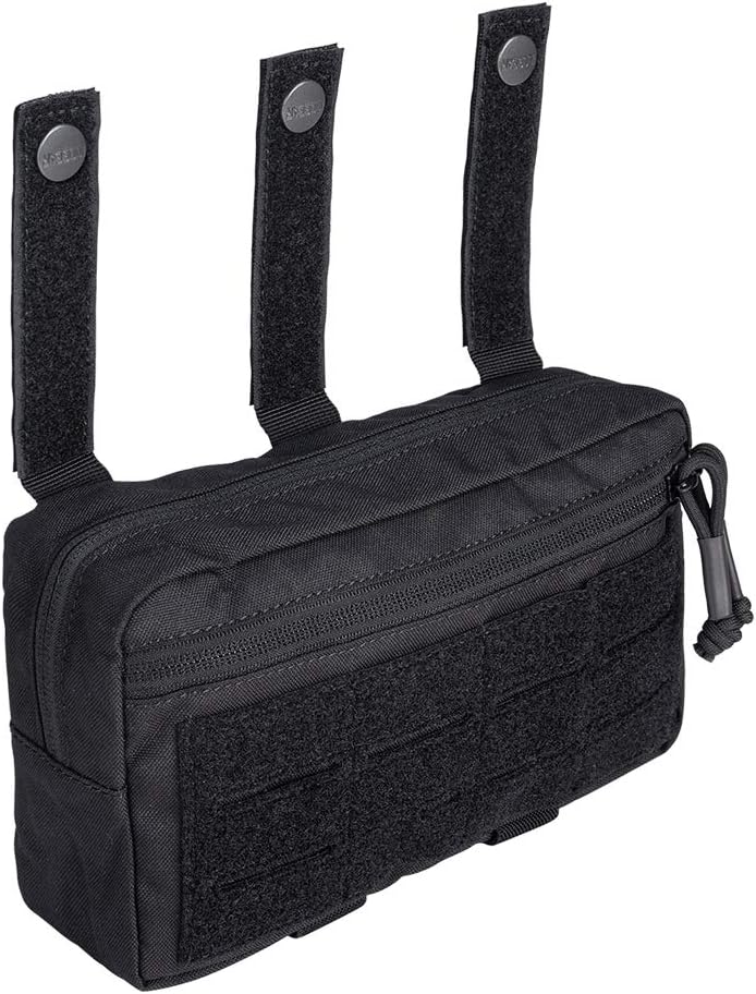 IDOGEAR MOLLE Dangler Pouch Admin Dump Drop Pouches Dual-Purpose Carrying Kit EDC Sub Abdominal Bag Hook and Loop 500D Nylon