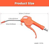 Vista 2 de Boquilla angulada para pistola de aire, color naranja