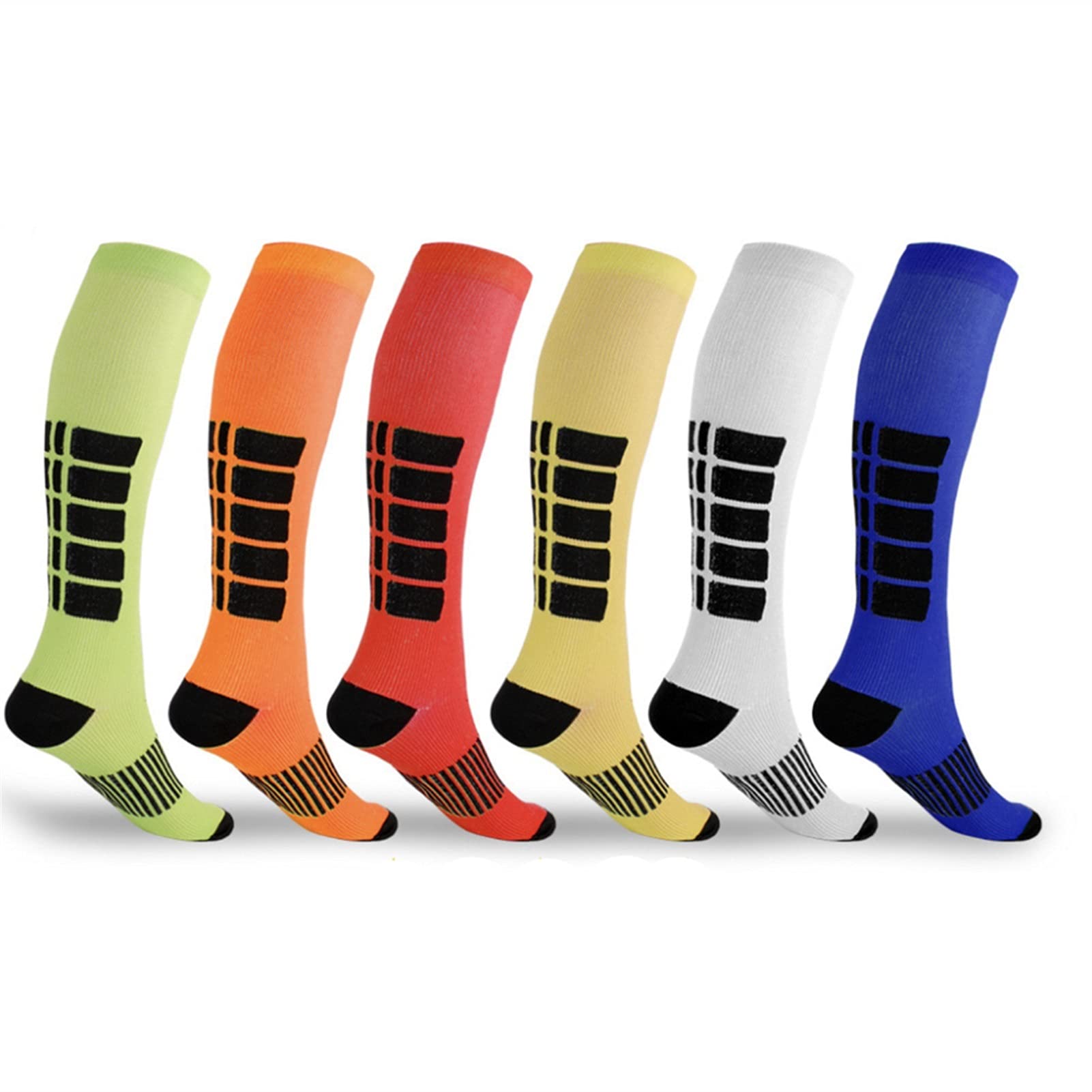 Calcetines de compresión Equipo de Ciclismo for Hombres Calcetines Deportivos Mujer Ciclismo Medias Fútbol Correr Calcetines de Baloncesto Rodilla Calcetines Deportivos de Alta Calcetines