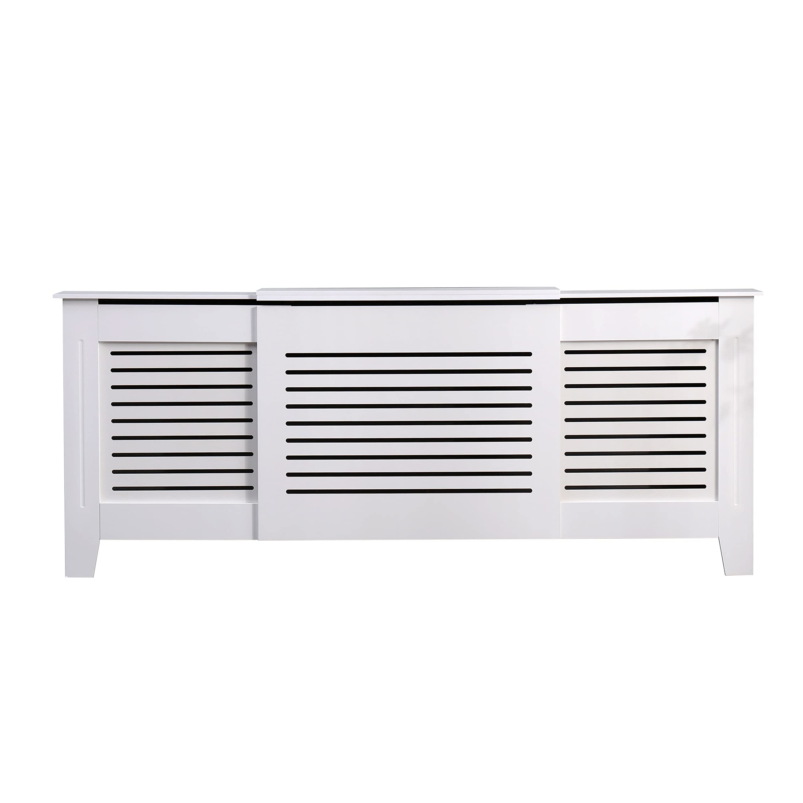 AVC Designs Kensington Radiator Cover Adjustable Horizontal Cabinet Whiteβ¦