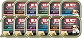 arelf Bundle RINTI-Feinest | Mixpaket Geflügel | 12 x 150g Nassfutter für kleine Hunde | 6 von 8 Sorten garantiert | inkl. Gratis Alpha Spirit Snack