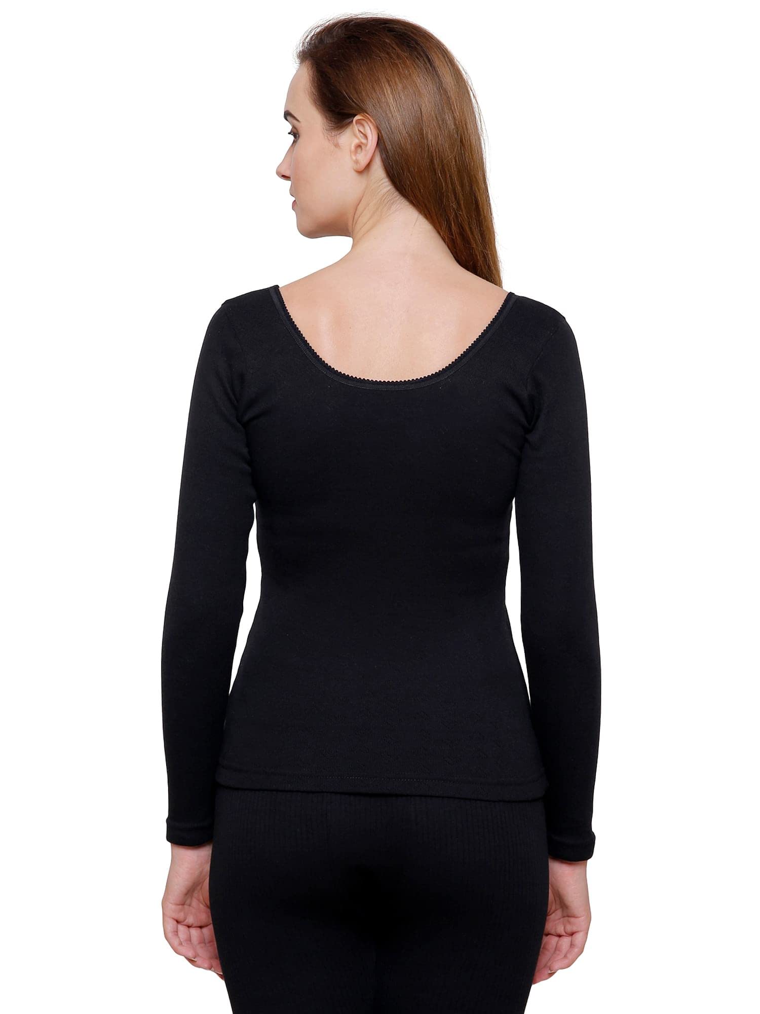 Bodyacre Women Round Neck Full Sleeves Vest : High Warmth & Thin Fabric for Optimum Heat Even in Coldest Condition - Image 2 thumbnail