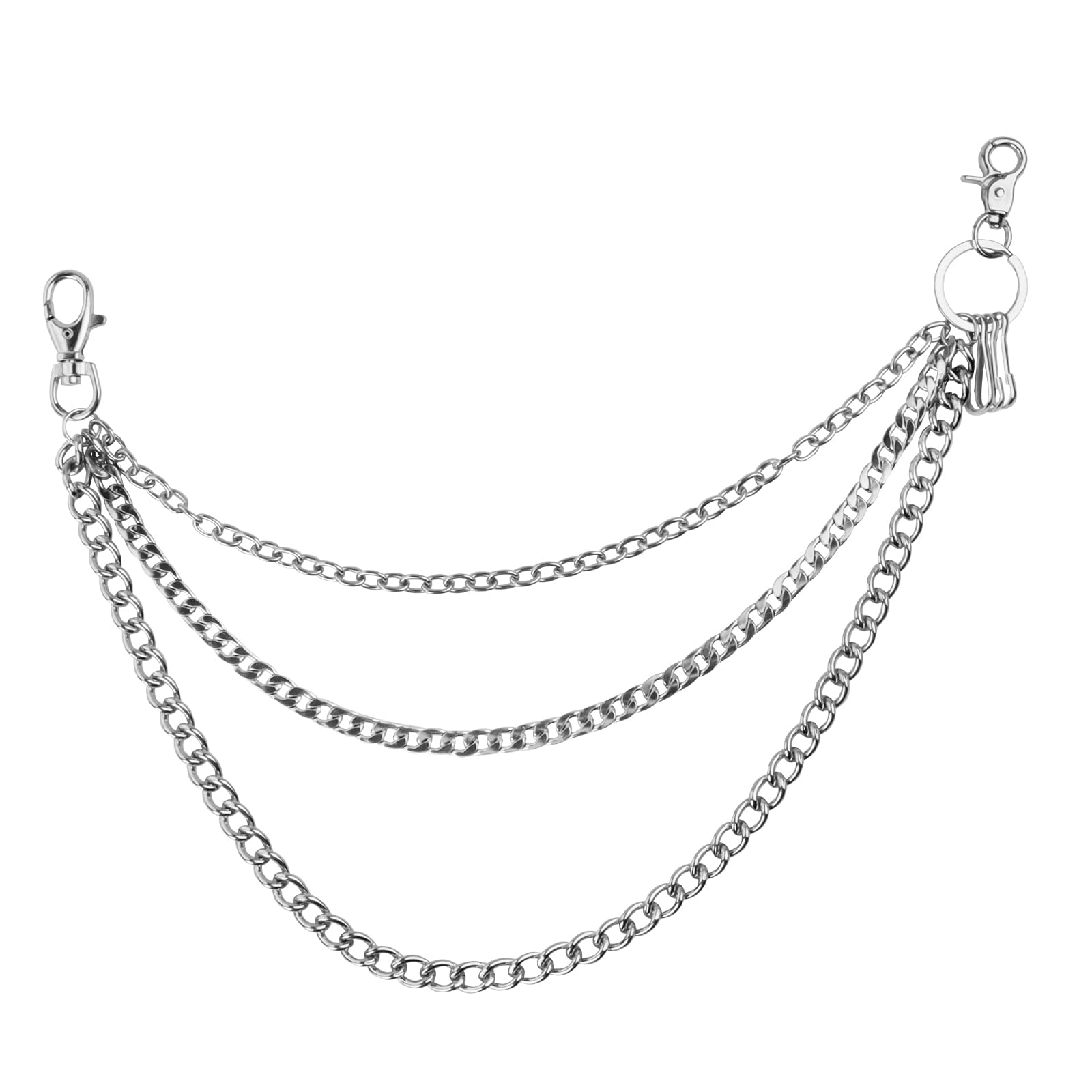 PINKPIN Pants Chain Wallet Keychain Unisex Hip Hop Biker Jean Chains Punk Streetwear Accessory for Men Women
