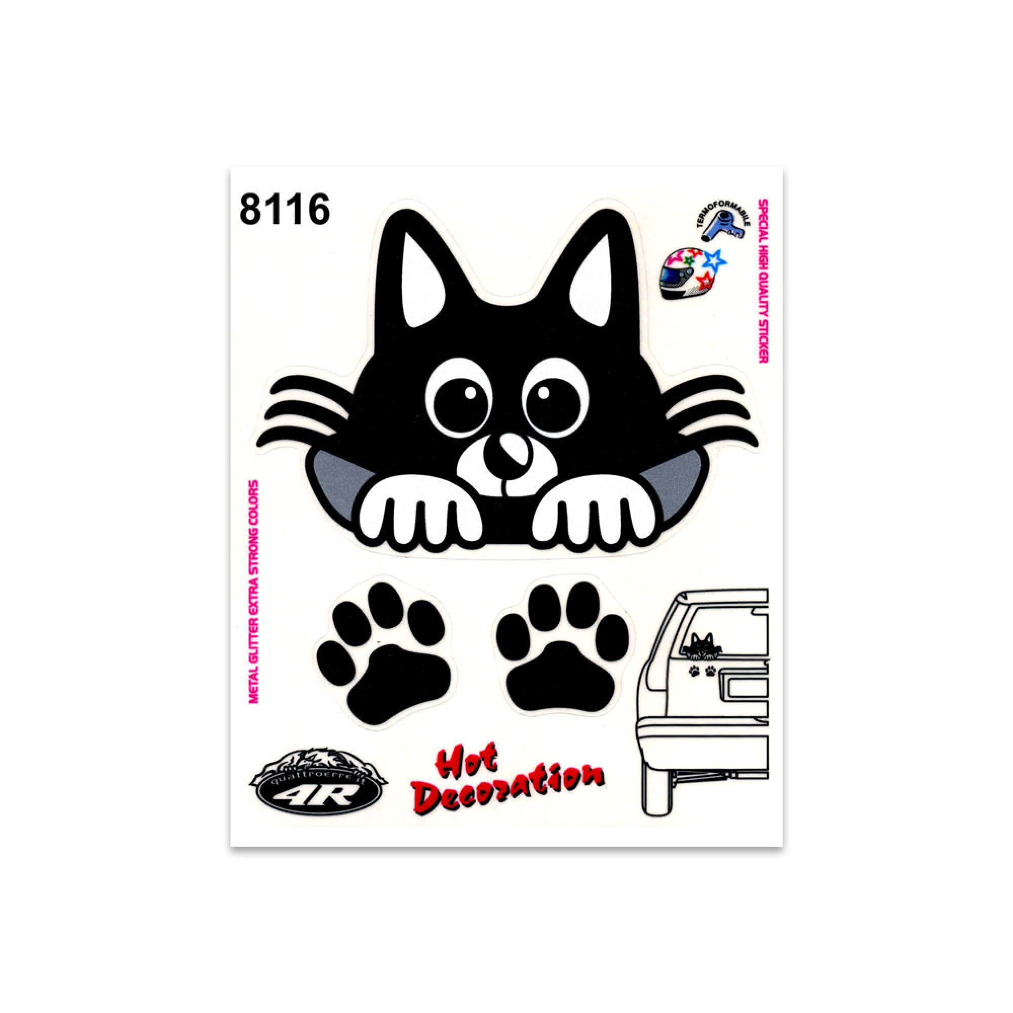 Quattroerre Sticker Cat 14 x 16 cm