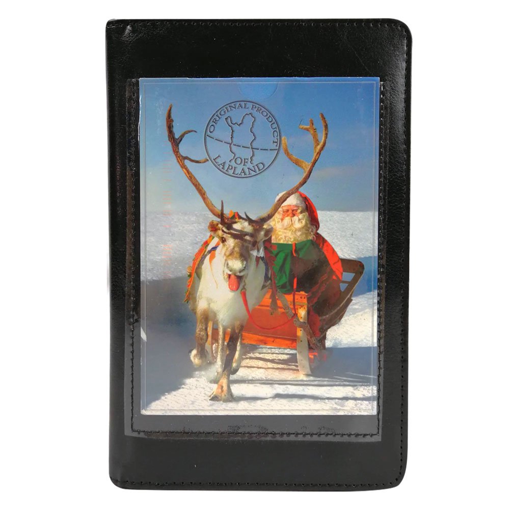 MSP Portfolio Large Black Wallet, Premier Organizer with 11 Pockets, Picture Slot, Coin Purse, Holds Checks | for R/Left Handed - Black