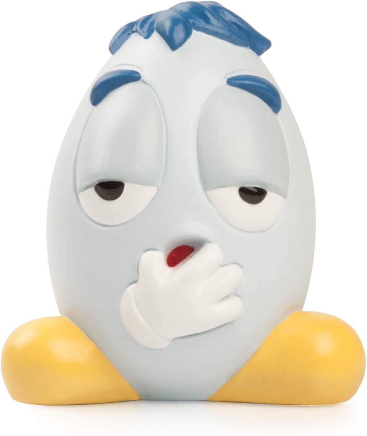 Studio Egan OV11 ovoticon Figurine, Model Yawn, Ceramic, Sky Blue, 7 x 7 x 9 cm