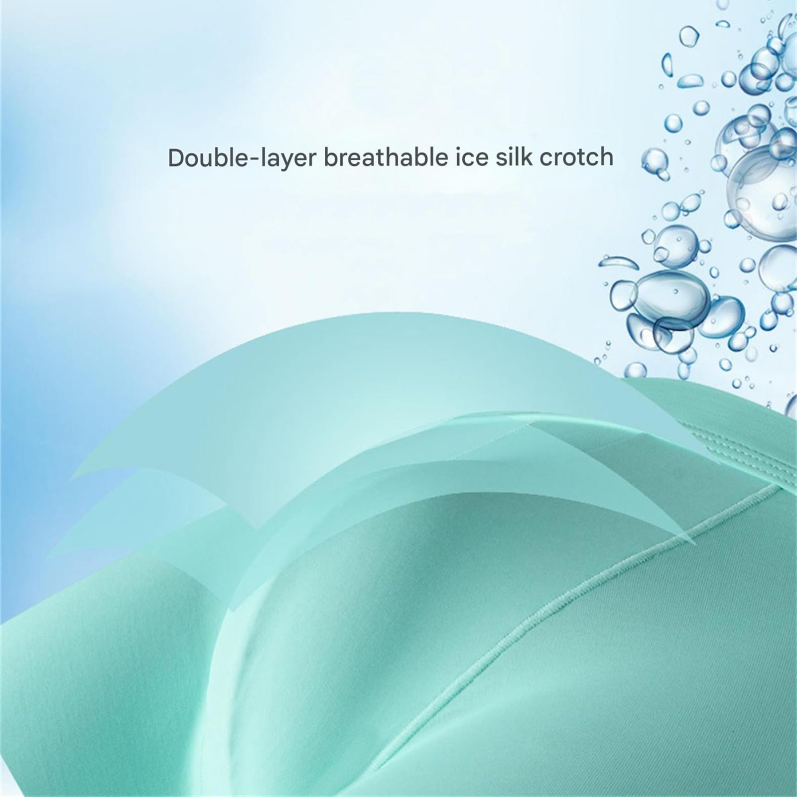 Boxer Uomo Seamless Ice Silk Maschile Biancheria Bianche da Brief Pugile Maschi-Verde-XXL