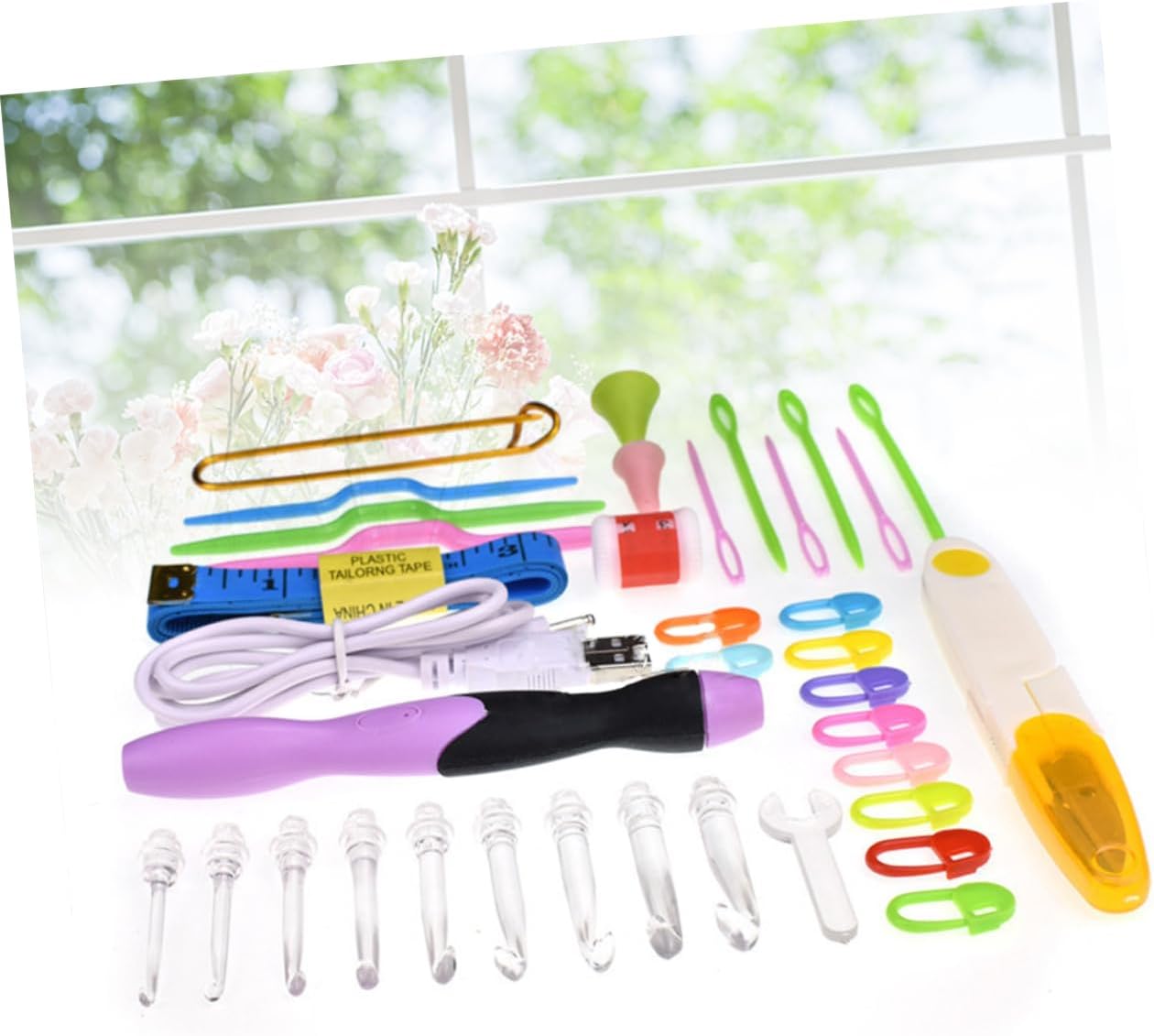 38pcs LED Crochet Hook Set for Beginners and Experts