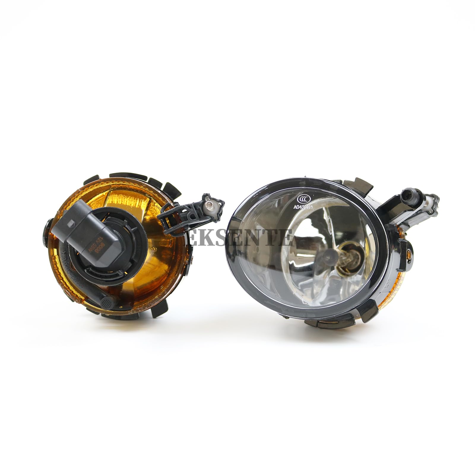 Generic Car Front Fog Light With Halogen Bulbs 6J0941701 6J0941702 For Seat Altea 2007 2008 2009 2010 2011 2012 2013, Black