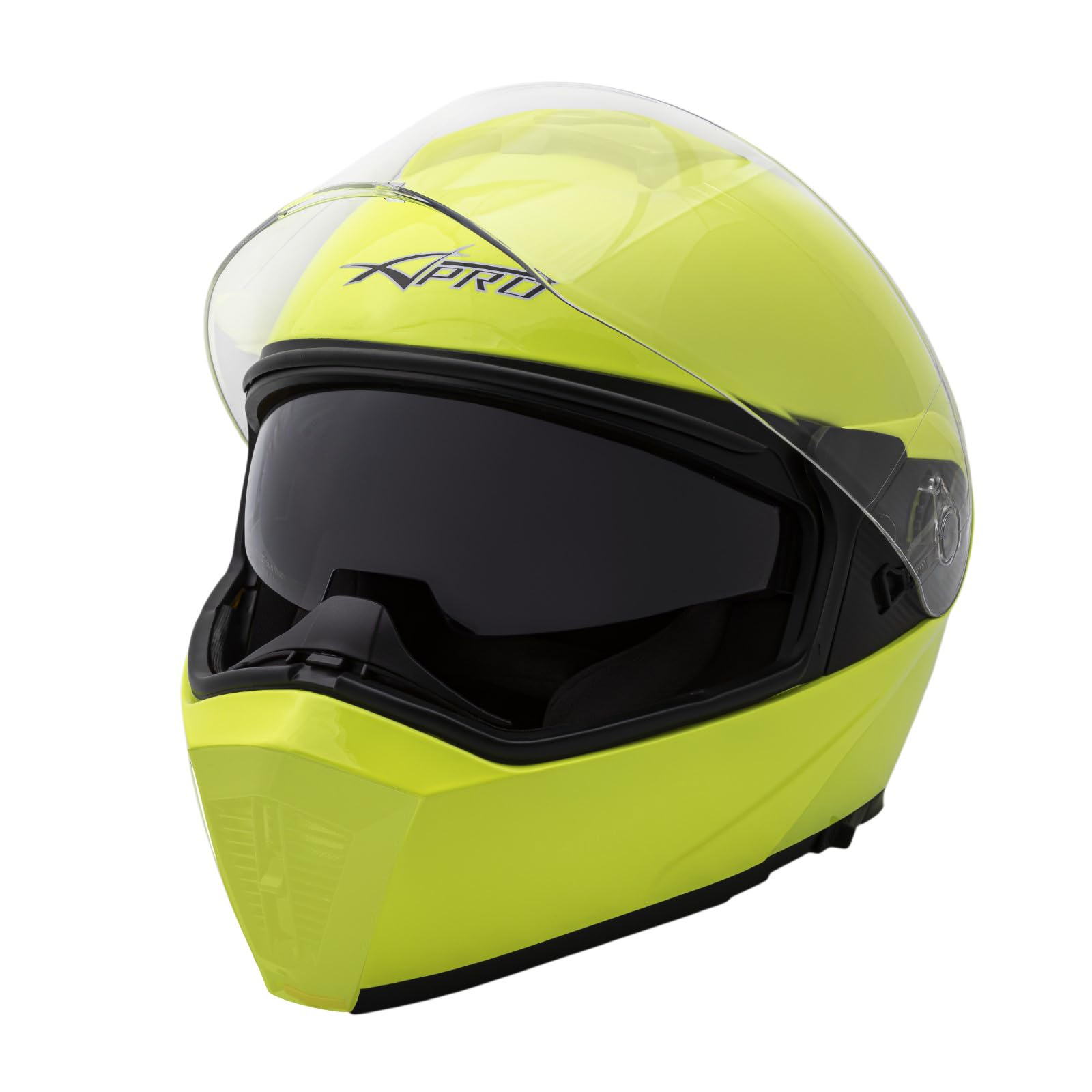 Casco modulare professionale Nexit Visiera antigraffio Moto Bianco XS