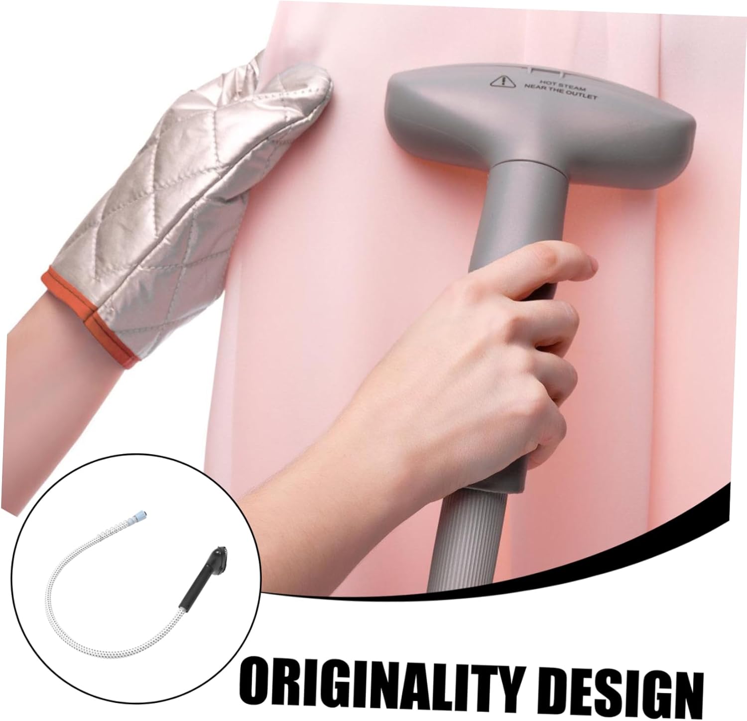 Replacement Garment Steamer Hose Heat Resistant Steam Tube for Safe Ironing Easy Installation Steam Iron Supply Compatible with Various Models