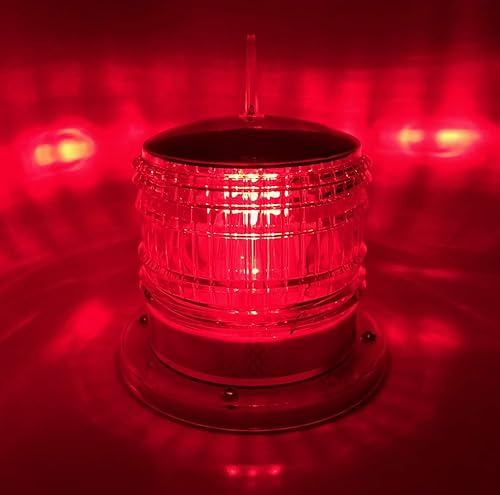 Miniatura 3 de Luz solar de baliza de seguridad para barcaza de embarcaciones de embarcaciones de embarcaciones de embarcaciones de encendido constante o