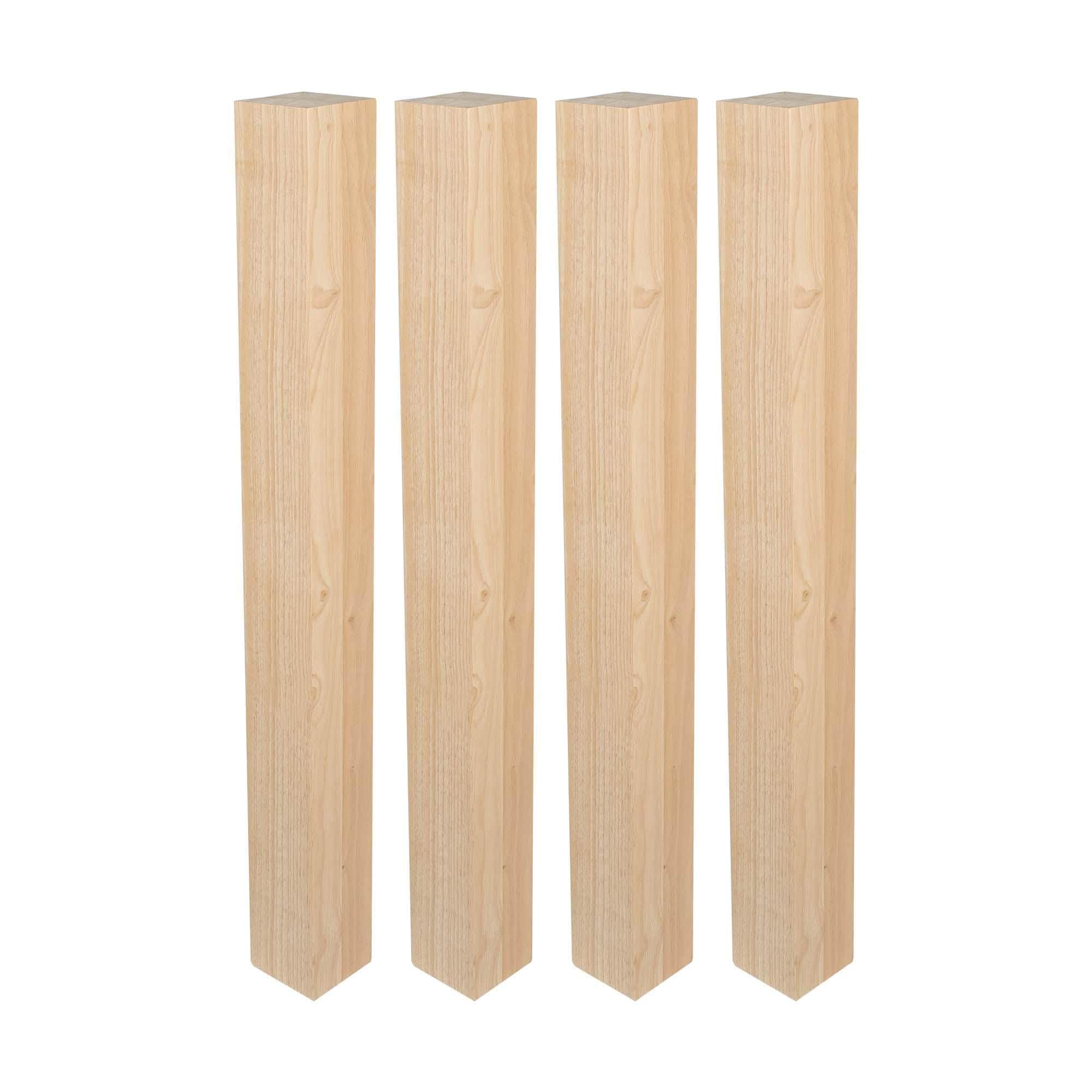 OUTWATER Architectural Products Solid Hardwood Island Leg 35-1/4" Height x 3-1/2" Width (4 Pack)
